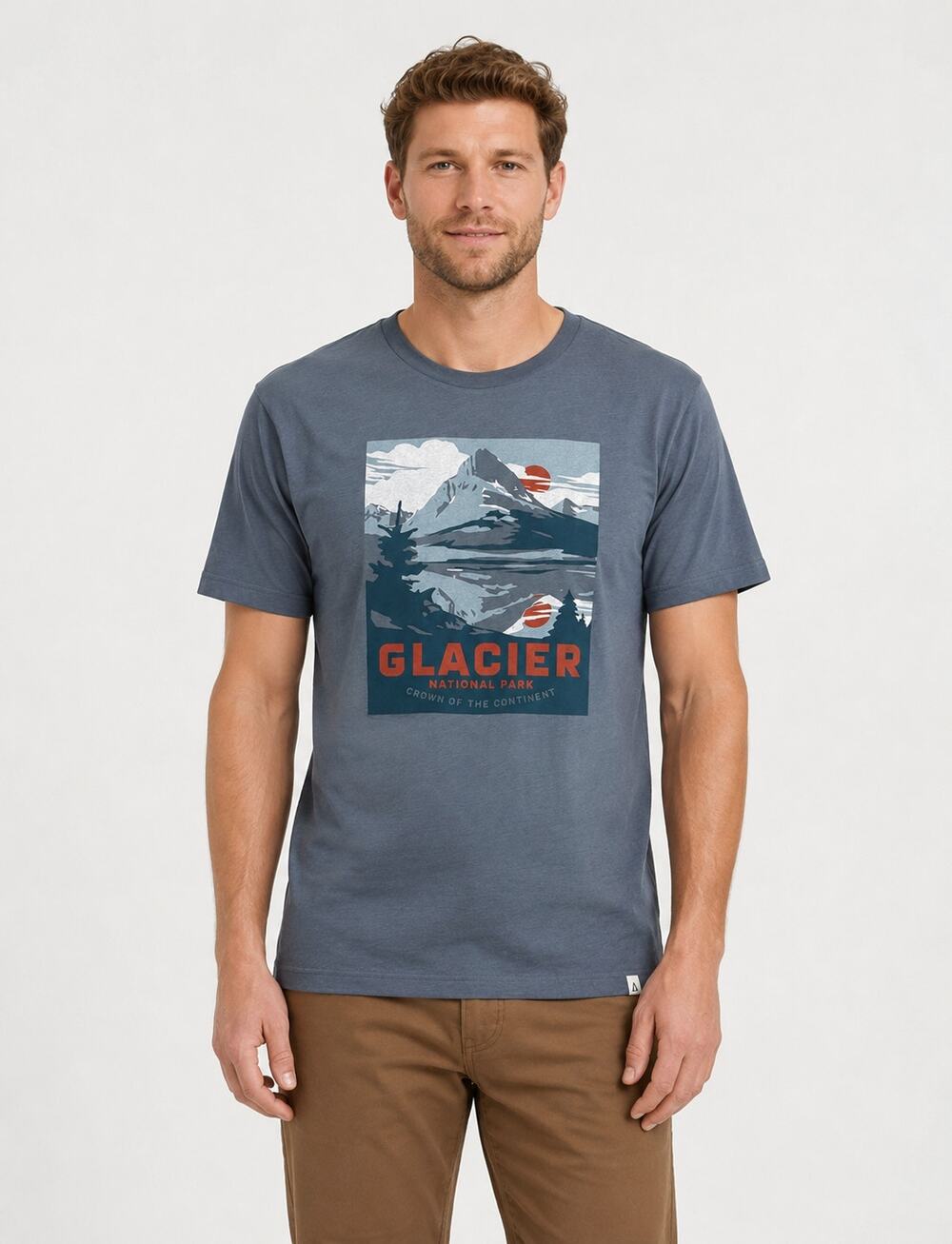 The Landmark Project Glacier National Park Short Sleeve Tee Unisex Large New